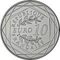 Франция 10 евро 2015 год - Петух