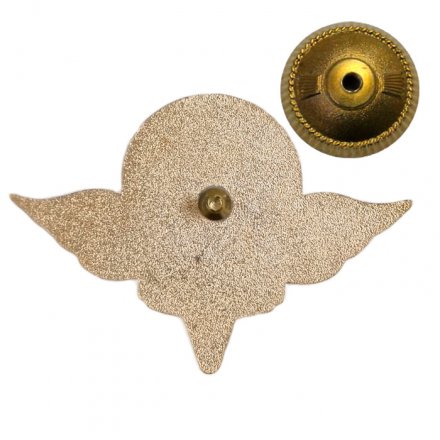 Знак ВДВ &quot;ООН Русбат&quot;, Российские Миротворцы, Восточный сектор, горячая эмаль (винт)