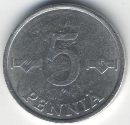 Финляндия 5 пенни 1981 год