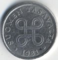 Финляндия 5 пенни 1981 год