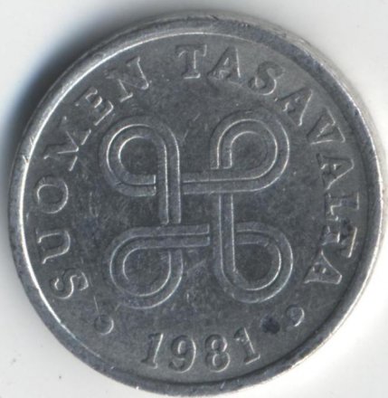 Финляндия 5 пенни 1981 год