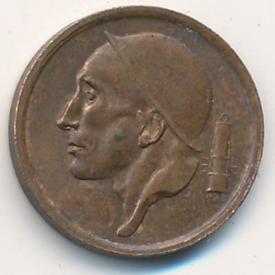 Бельгия 20 сантимов 1953 год