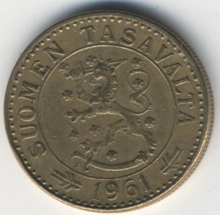 Финляндия 20 марок 1961 год