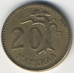 Финляндия 20 марок 1961 год