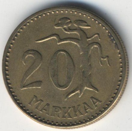 Финляндия 20 марок 1961 год