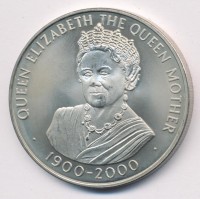 Монета Остров Вознесения 50 пенсов 2000 год
