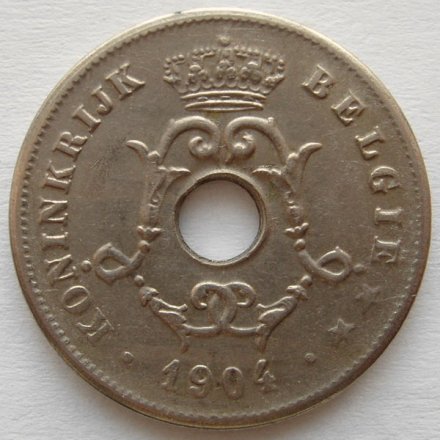 Бельгия 10 сантимов 1904 год BELGIE