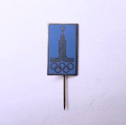 Значок. Эмблема. XXll Олимпийские игры. Москва 1980 (игла)