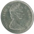 Канада 25 центов 1968 год - Карибу (северный олень) (серебро)
