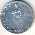 Ватикан 1 лира 1953 год