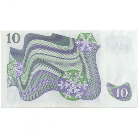 Швеция 10 крон 1988 год - Густав VI. Снежинки - XF