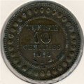 Тунис 10 сантимов 1916 год