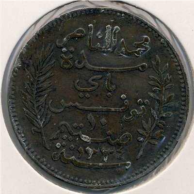 Тунис 10 сантимов 1916 год