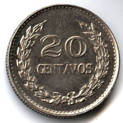Колумбия 20 сентаво 1970 год - Сантандер