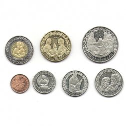 Набор из 7 жетонов США 2012 год - Резервация индейцев. Санта Изабель