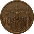 Чехословакия 10 геллеров 1927 год