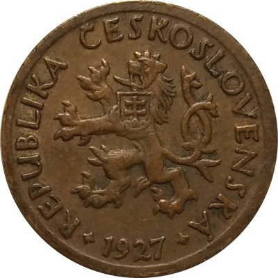 Чехословакия 10 геллеров 1927 год