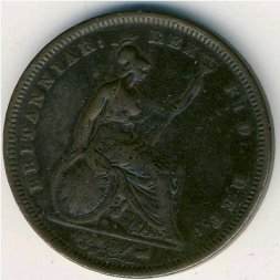 Великобритания 1 пенни 1826 год
