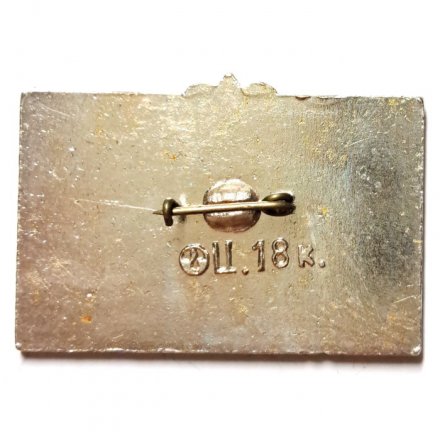 Значок Дружба городов. Ленинград - Dresden. Дрезден (синий)