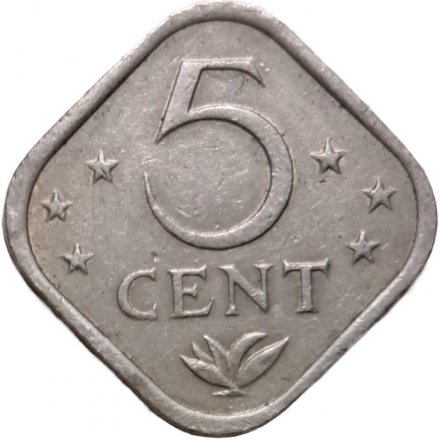 Антильские острова 5 центов 1974 год