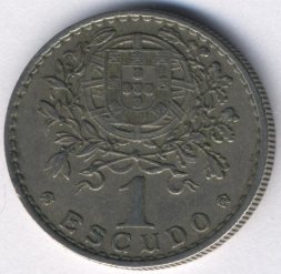 Португалия 1 эскудо 1965 год