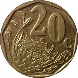 ЮАР 20 центов 2011 год
