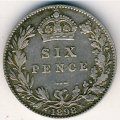 Великобритания 6 пенсов 1898 год