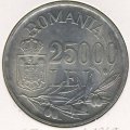 Румыния 25000 леев 1946 год