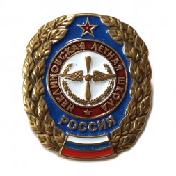 Знак Неклиновская летная школа. Россия, тяжелый (на цанге)