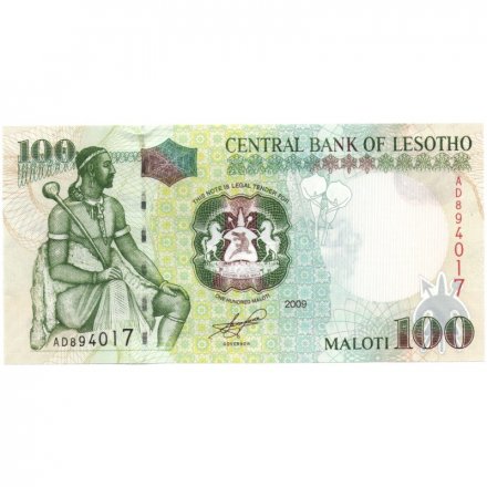 Лесото 100 малоти 2009 год - UNC
