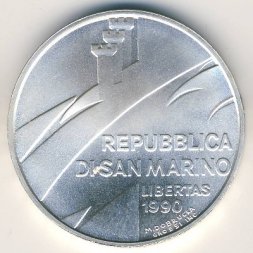 Сан-Марино 1000 лир 1990 год
