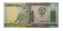 Мозамбик 20000 метикал 1999 год - UNC