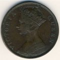Гонконг 1 цент 1865 год
