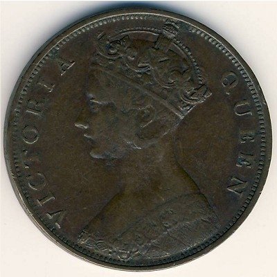 Гонконг 1 цент 1865 год