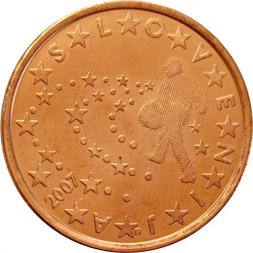 Словения 5 евроцентов 2007 год