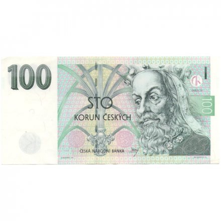 Чехия 100 крон 1997 год - Король Карл IV XF