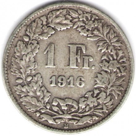 Швейцария 1 франк 1916 год
