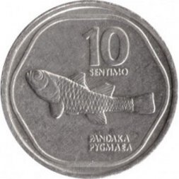 Филиппины 10 сентимо 1988 год