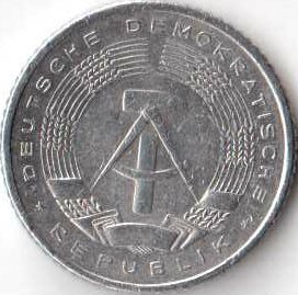 ГДР 50 пфеннигов 1987 год - Герб (A)