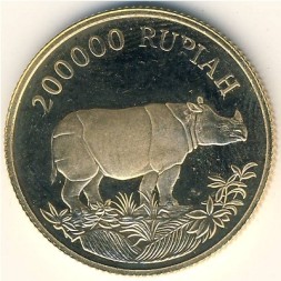 Индонезия 200000 рупий 1987 год