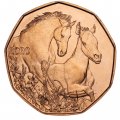 Австрия 5 евро 2020 год - Пасхальная монета — Лошади