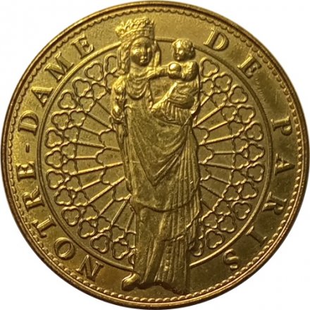 Жетон Собор Парижской Богоматери (Notre-Dame de Paris) 2007 год