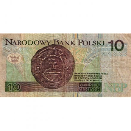 Польша 10 злотых 1994 год - Первый  польский князь Мешко I - F