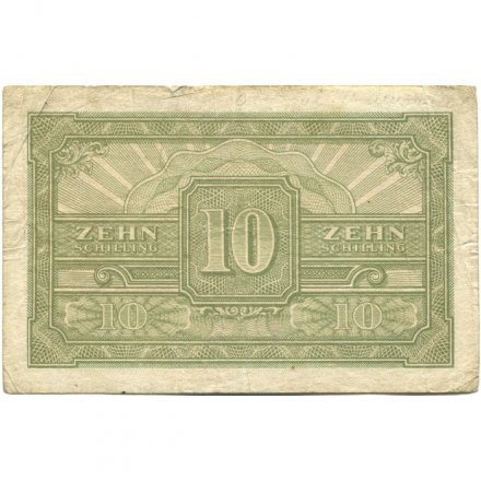 Австрия 10 шиллингов 1944 год (оккупация союзников) - F+