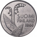 Финляндия 10 пенни 1996 год - Ландыш. Пчелиные соты