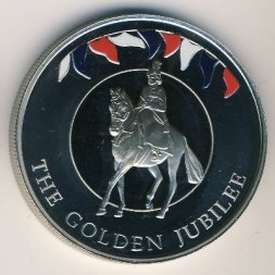 Фолклендские острова 50 пенсов 2002 год
