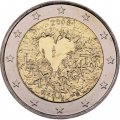 Финляндия 2 евро 2008 год - 60 лет Всеобщей Декларации Прав Человека
