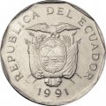 Эквадор 10 сукре 1991 год