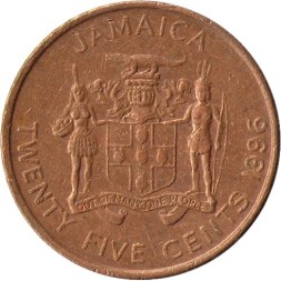 Ямайка 25 центов 1996 год - Маркус Гарви