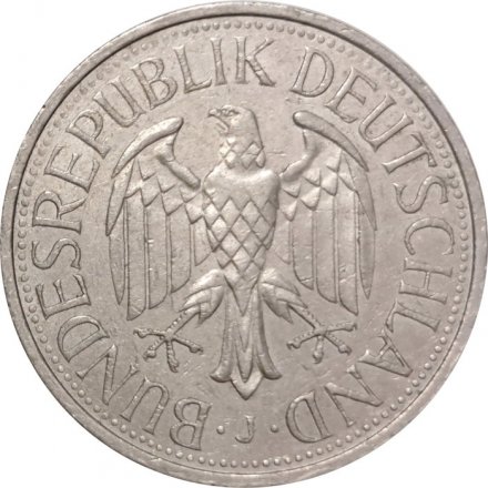 ФРГ 1 марка 1980 год (J)